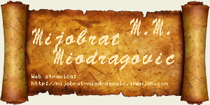 Mijobrat Miodragović vizit kartica